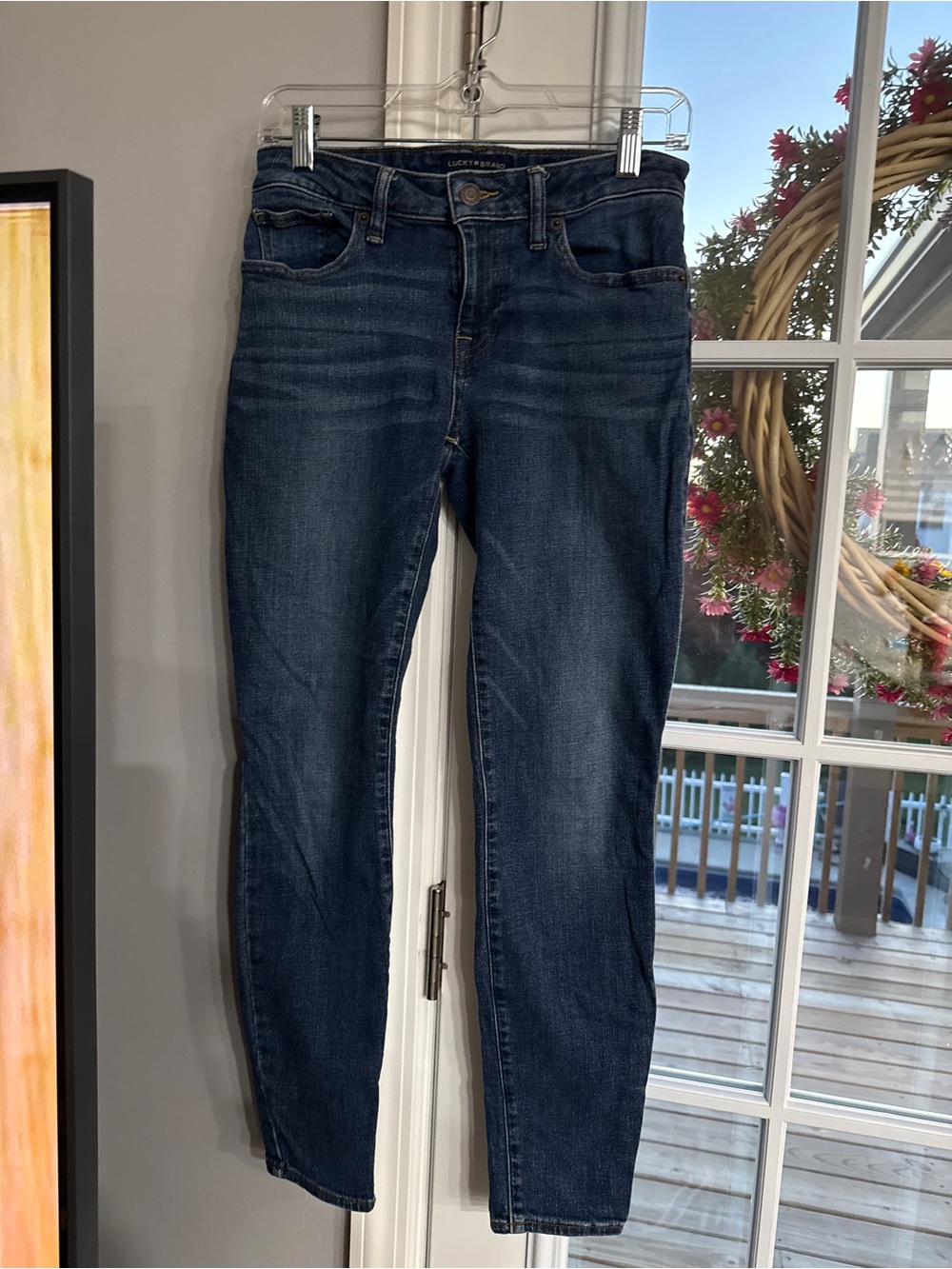 Lucky Brand Women's Dark Indigo Skinny Jeans